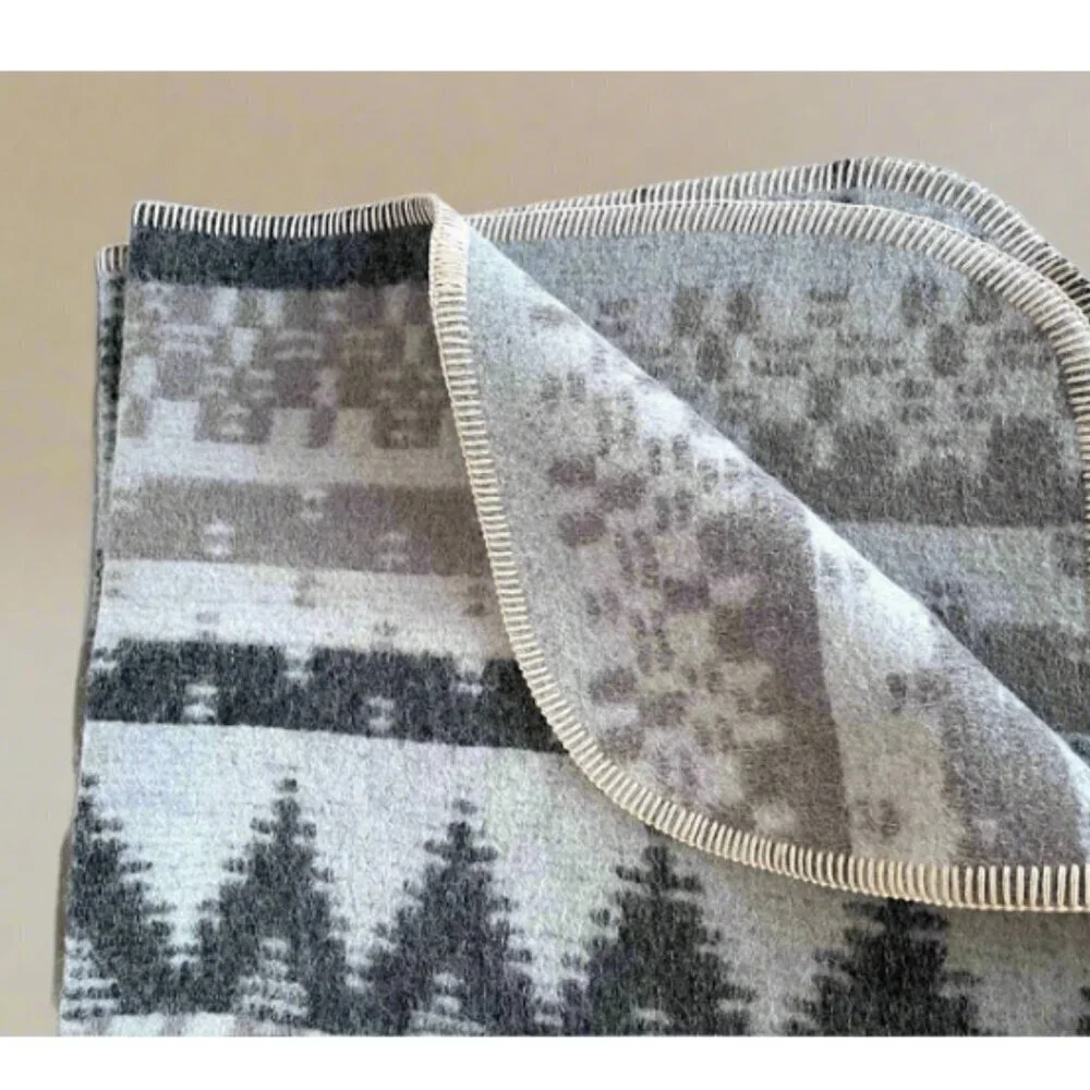 ARTZNL Alpaca Wool Cotton Throw Bed Blanket Large Southwestern Luxury Soft Queen